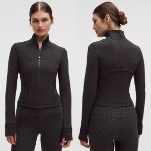 NWT Lululemon CROPPED Define Jacket Size 6 Polka Flock Polka Dot